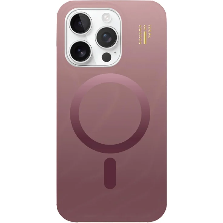 iDeal Of Sweden MagSafe Clear Hard-Cover Cherry Lacquer, transparente Smartphone Hülle mit Glitzer und stoßfestem Design für Apple iPhone 15, 13, 16e, 14, Rot