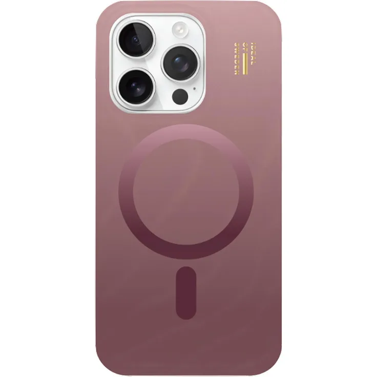 iDeal Of Sweden MagSafe Clear Hard-Cover Cherry Lacquer, transparente Smartphone Hülle mit Glitzer und stoßfestem Design für Apple iPhone 15, 13, 16e, 14, Rot