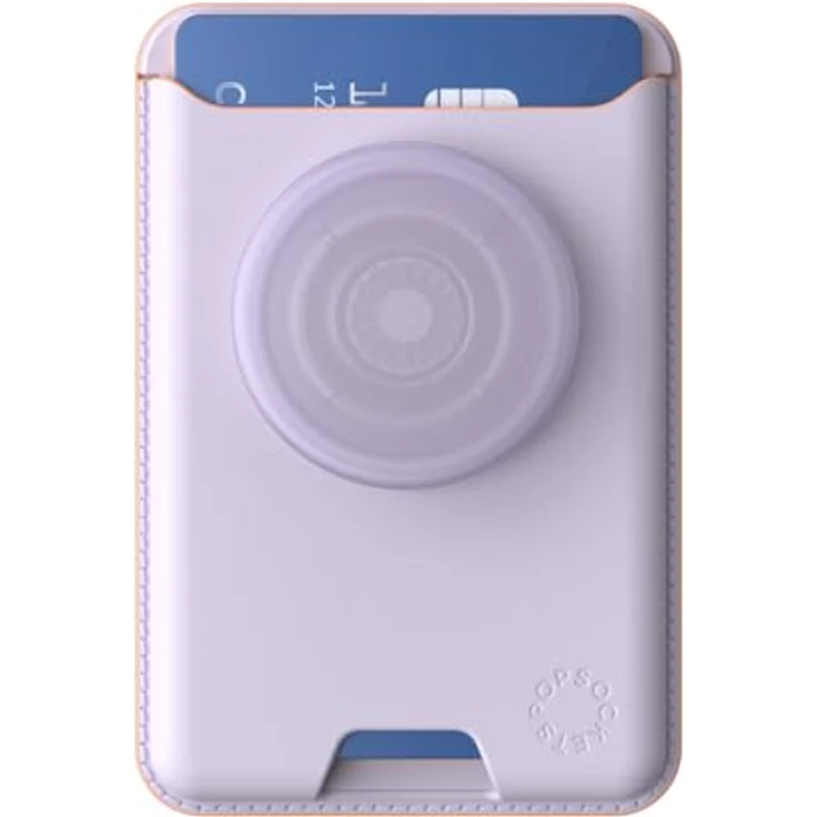 PopSockets PopWallet für MagSafe, schlanker Kartenhalter mit Griff und Adapterring, Lavender – Bild 4