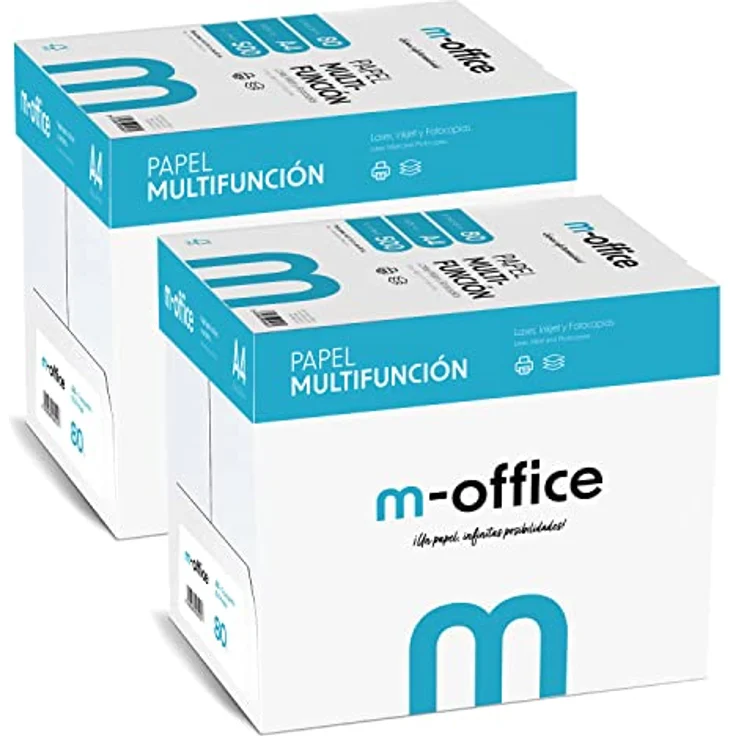 OFITURIA A4-Papier, 80 g, 5000 Blatt, Multifunktionspapier für Inkjet- und Laserdrucker, hohe Druckqualität, 210 x 297 mm, ideal für Büro und Zuhause – Bild 1
