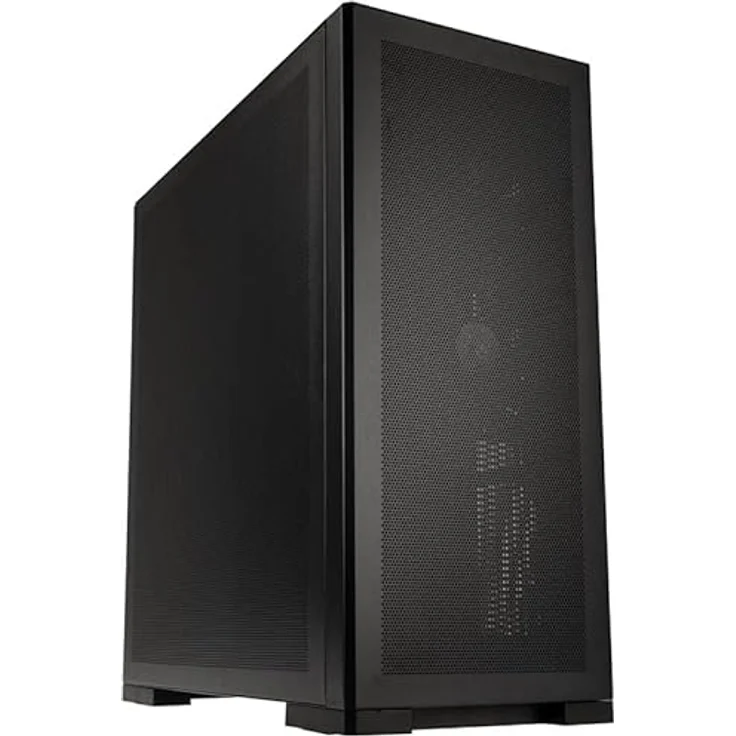 Kolink Unity Meshbay Performance PC-Gehäuse, Mesh-Paneele, PWM-Lüfter, Halbe Netzteil-Hülle, SPCC-Stahl, Mid Tower, Schwarz – Bild 1