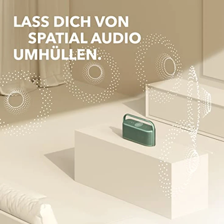 soundcore Motion x600 tragbarer Bluetooth Lautsprecher kabelloses Hi-Res Spatial Audio 50W räumlicher Sound IPX7 Wasserschutz 12h Wiedergabe Pro EQ Tragegriff AUX-IN (Schwarz) – Bild 3