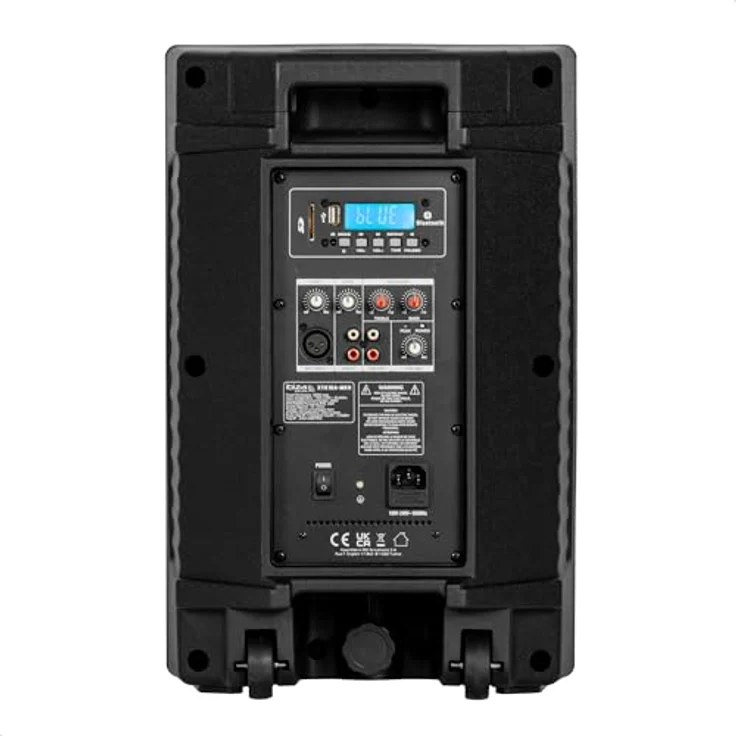 Ibiza XTK10A-MKII, Aktiver 10"/25cm SONO-Lautsprecher mit 25mm Kompressionshochtöner, Bassreflexsystem, USB, SD, Bluetooth, TWS, schwarz, ideal für Party, Events, Club, Konferenz, Karaoke – Bild 2