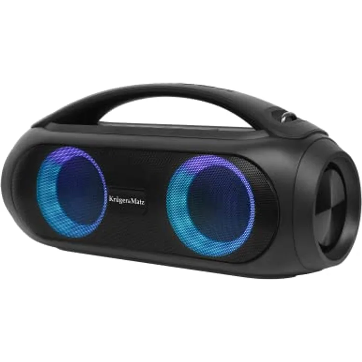 Krüger&Matz KM0561 Tragbarer Lautsprecher Wireless RGB Joy 2 mit TWS Leistung 20W, Schwarz