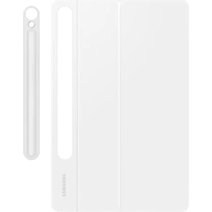 Samsung EF-DX725 Book Cover Keyboard für Galaxy Tab S9 | S9 FE, Pogo Pin, Plug & Play, Flaches Design, DE-Layout, Weiß – Bild 5