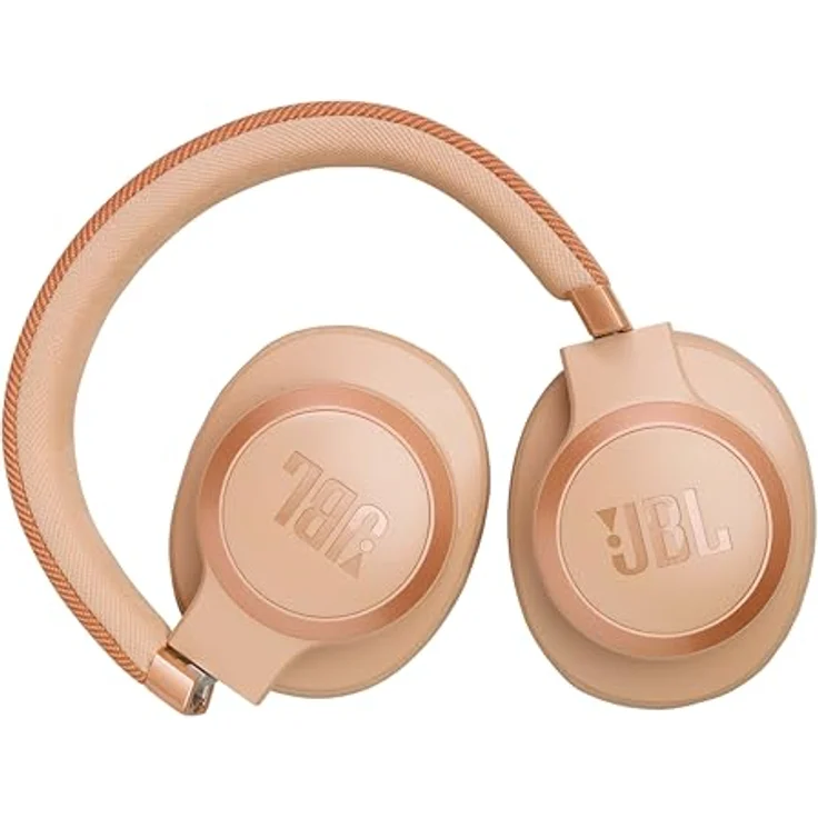 JBL Live 770 NC – Bluetooth Over-Ear-Kopfhörer mit adaptivem Noise-Cancelling – Kabellose Ohrhörer Signature Sound und Sprachassistent – Langer Musikgenuss für bis zu 65 Stunden – Sandstein – Bild 5