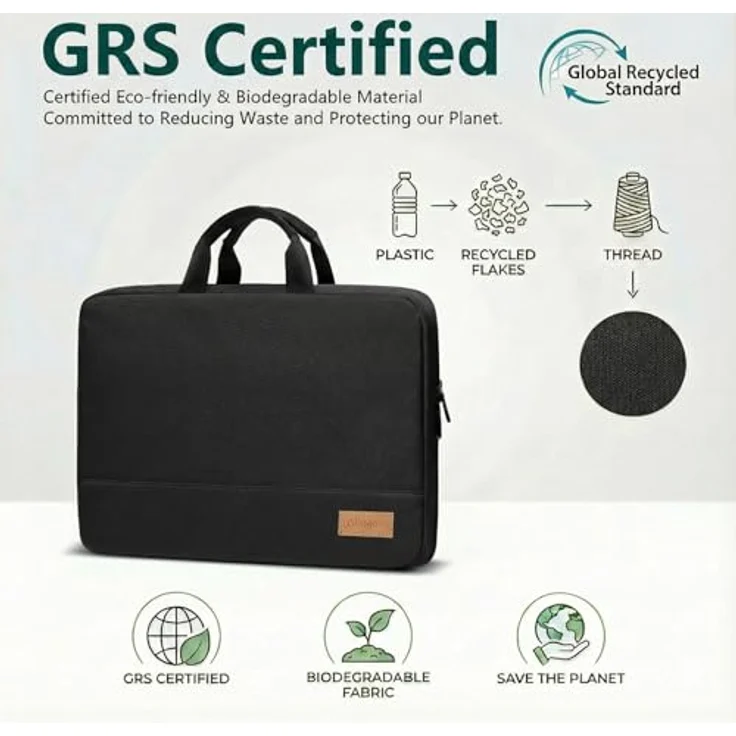 Bagasin Laptop Hülle Tasche, 17-17,3 Zoll, Wasserdicht mit 4-lagigem Schutz, TSA-freundlich, für HP, Dell, Lenovo, Asus Notebooks – Bild 4