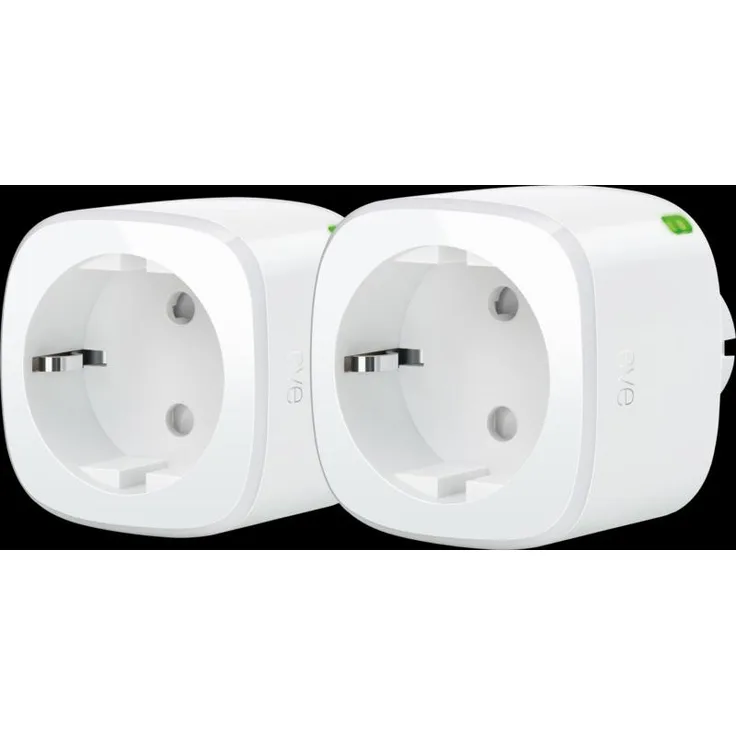 Eve Energy Duopack, Smart Plug mit Matter-Unterstützung und Energieverbrauchsmessung, 2er Set