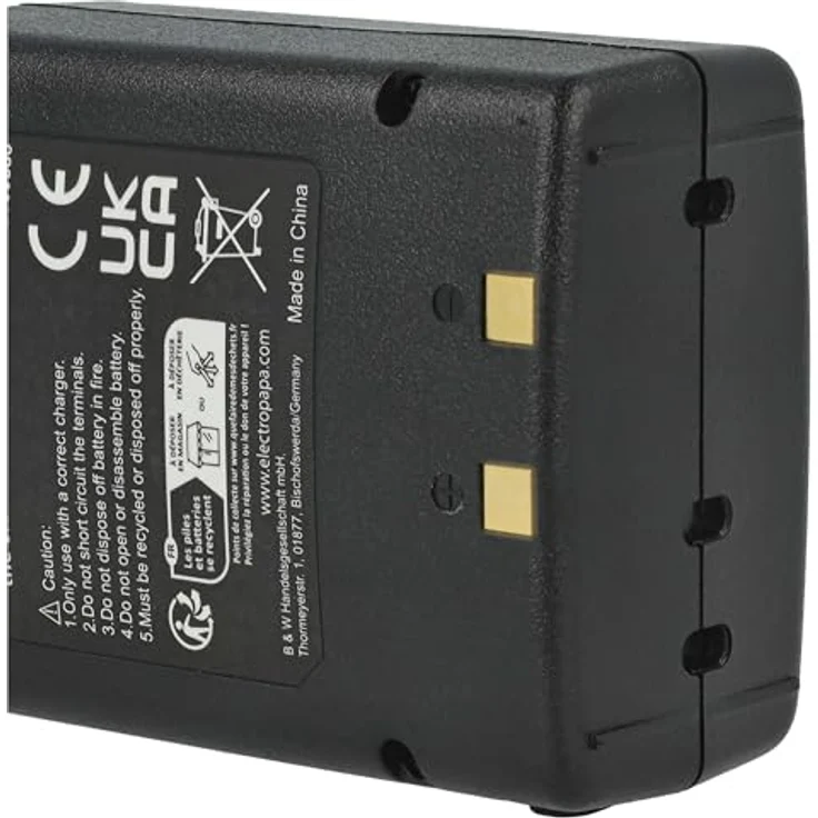VHBW Akku, geeignet für Funkgerät, Walkie Talkie Icom IC-A22, IC-A22E, IC-A3, IC-A3E 1000 mAh, 12 V, NiMH – Bild 8