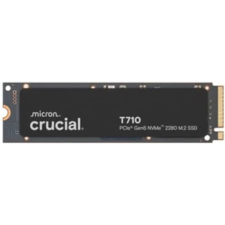 Crucial T710, 2000 GB M.2 2280 SSD mit PCIe Gen5 NVMe, Lesegeschwindigkeit bis 14.500 MB/s, Schreibgeschwindigkeit bis 13.800 MB/s, hohe Lebensdauer 1.200 TBW – Bild 2