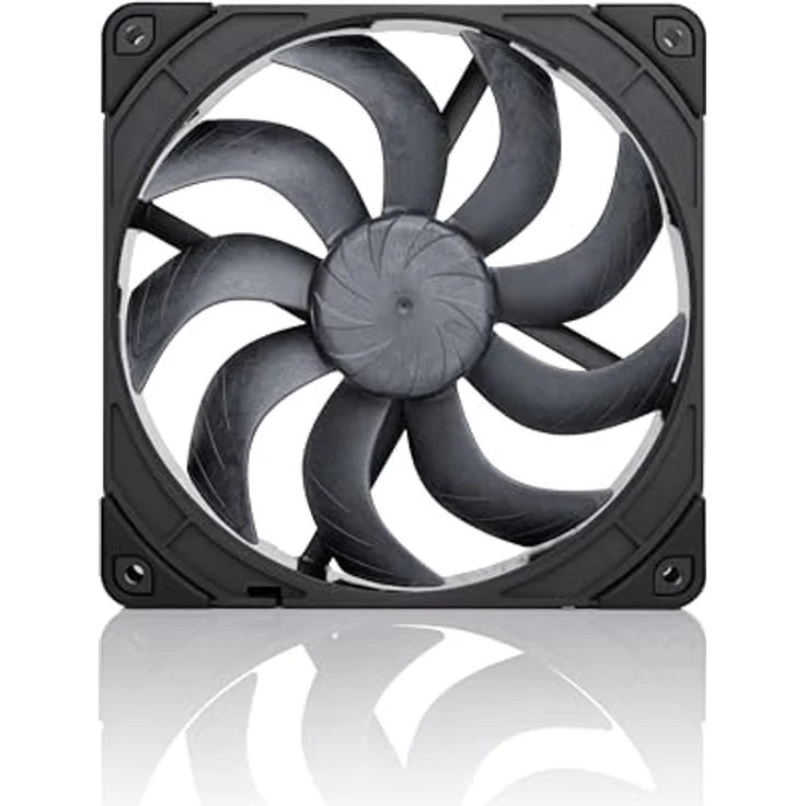 Noctua NF-A14x25 G2 PWM Sx2-PP chromax.black, Doppellüfter-Set für Push-Pull Anwendungen, schwarze Ausführung mit Anti-Vibrationsbefestigungen – Bild 2