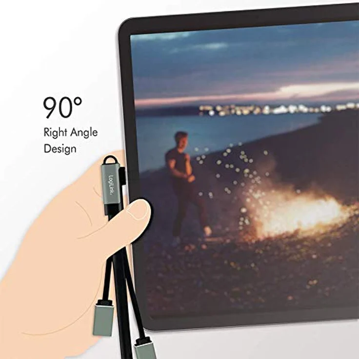 LogiLink UA0361 - USB-C™ (USB 3.1 Gen1 bis 5Gbps) Hub mit 90° gewinkeltem Stecker auf 2X USB 2.0 (Typ A Buchse) + 1x USB 3.0 (Typ A Buchse) - Preisvergleich – Bild 4