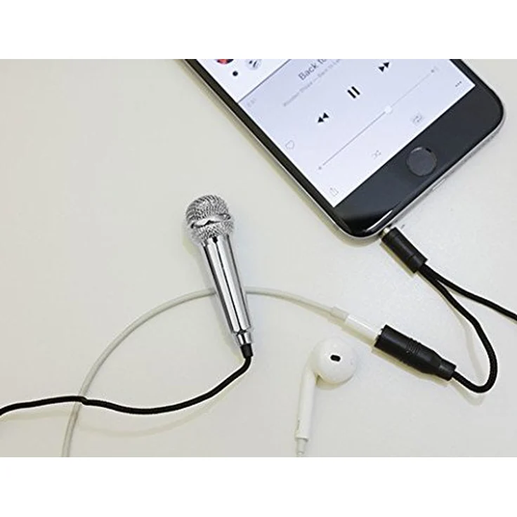 Kikkerland Mini Karaoke, Mikrofon mit 3,5-mm-Anschluss – Bild 4