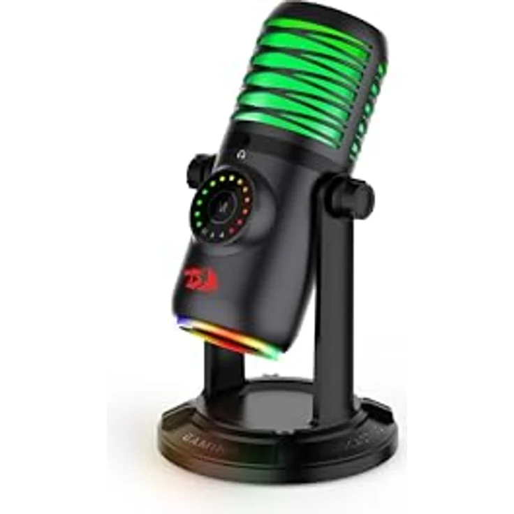 Redragon GM306, Mikrofon mit 192 kHz Abtastrate, 4 Aufnahmemodi, RGB-Beleuchtung, schwarz – Bild 6