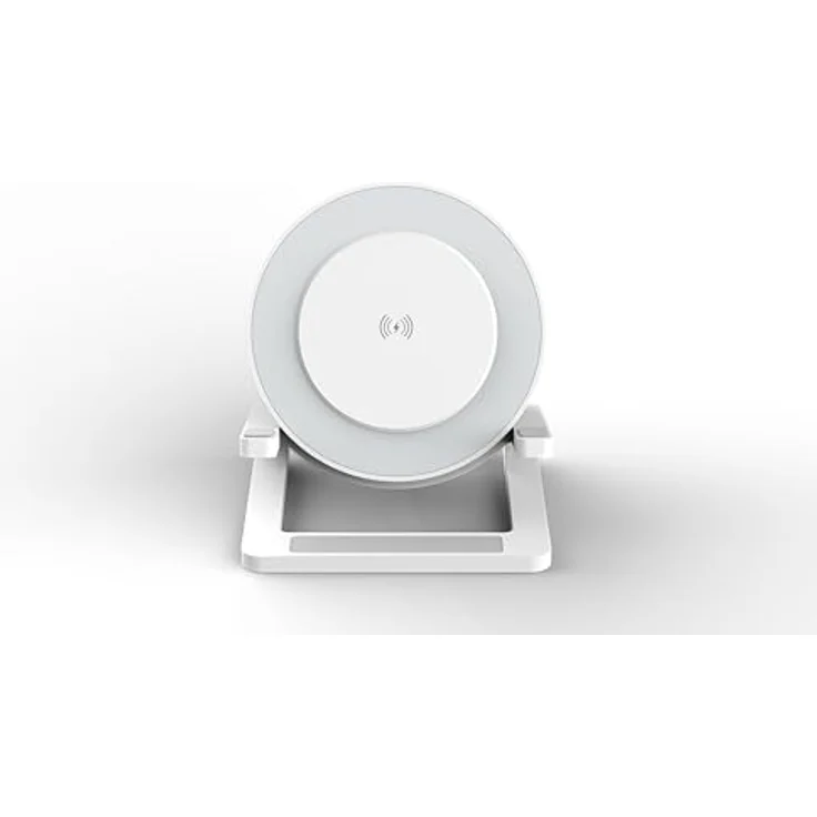 Devia Bluetooth-Lautsprecher I-M3 mit induktivem 15-W-Ladegerät und Licht, weiß – Bild 3