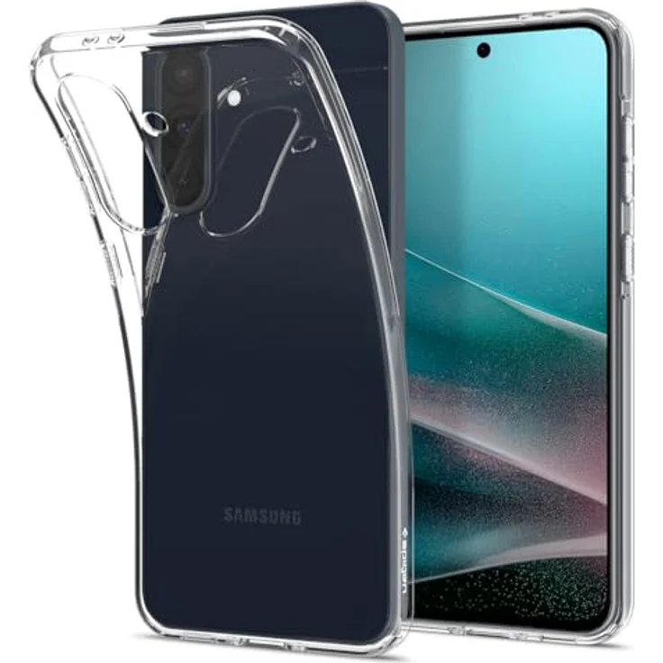 Spigen Liquid Crystal Hülle Kompatibel mit Samsung Galaxy A36 5G -Crystal Clear, Transparentes TPU Material, Schutzrand für Display und Kamera, Air Cushion Technologie. – Bild 1