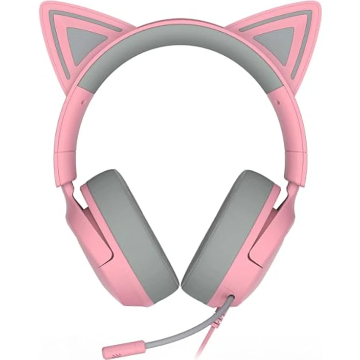 Razer Kraken Kitty V3 X, kabelgebundenes Gaming-Headset mit Over-Ear-Design, RGB-Beleuchtung und flexiblem Mikrofon, Rosa – Bild 9