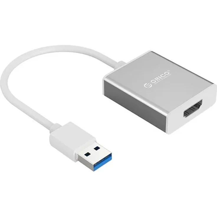 ORICO UTH USB-A 3.0 to HDMI Adapter, 1920x1080p, Aluminiumgehäuse, silber