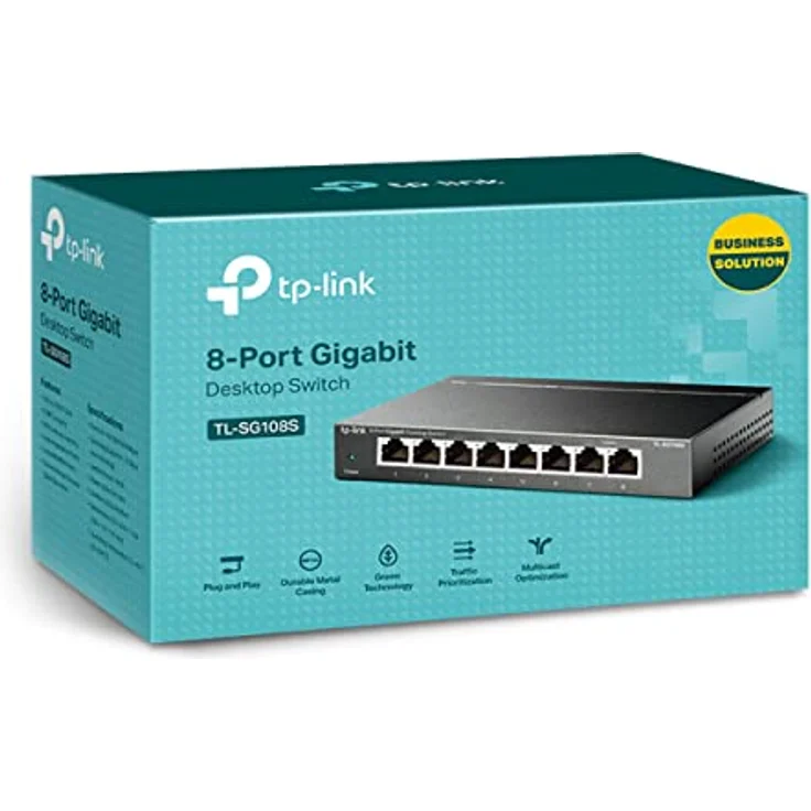 TP-Link TL-SG108S - Switch - 8 x 10/100/1000 - Desktop – Bild 4