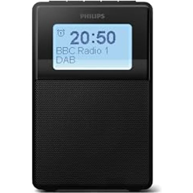 Philips TAR 5100 Uhrenradio, Digitalradio (DAB), FM-Tuner, UKW mit RDS, spritzwassergeschützt, 2,5 W – Bild 2
