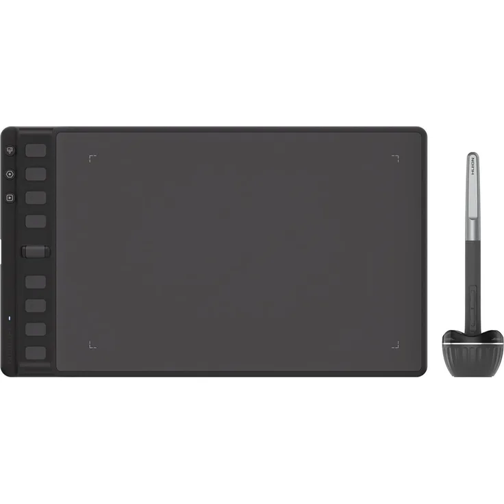HUION Inspiroy 2 M Grafiktablett mit 8 Tasten + Scroller, personalisierbar, schwarz