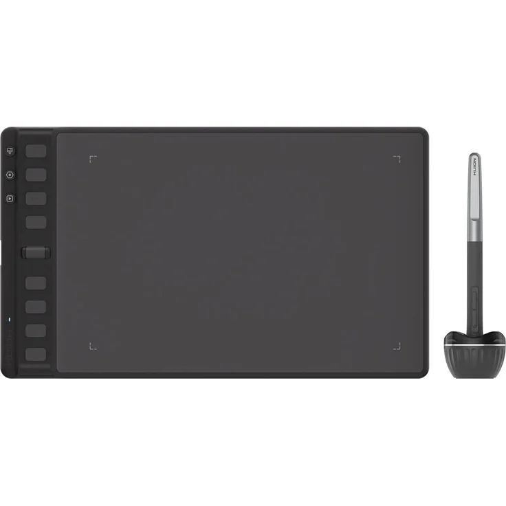 HUION Inspiroy 2 M Grafiktablett mit 8 Tasten + Scroller, personalisierbar, schwarz