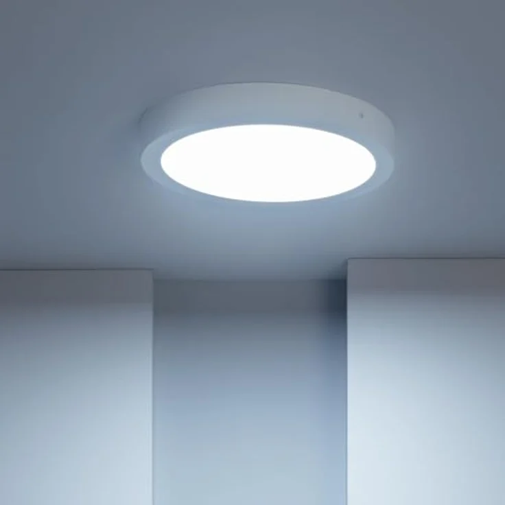 LEDKIA LIGHTING LED-Deckenleuchte 24W Rund Ø300 mm 40xØ300 mm Aluminium in Silber für Wohnzimmer, Küche, Schlafzimmer – Bild 3