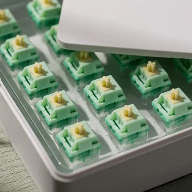 AKKO Cilantro Switch, mechanisch, 5-Pin, taktil, MX-Stem, 36g, lubed, 45 Stück – Bild 7