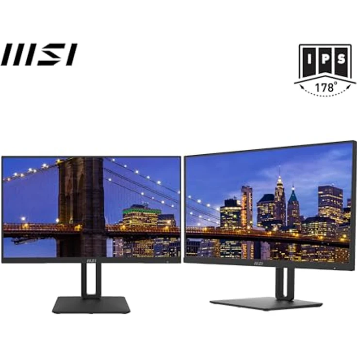 MSI PRO MP242APDE 24 Zoll (60cm) Business Monitor, FHD (1920x1080), 100Hz, IPS Panel, Flat, Freesync, HDMI, Schwarz – Bild 5