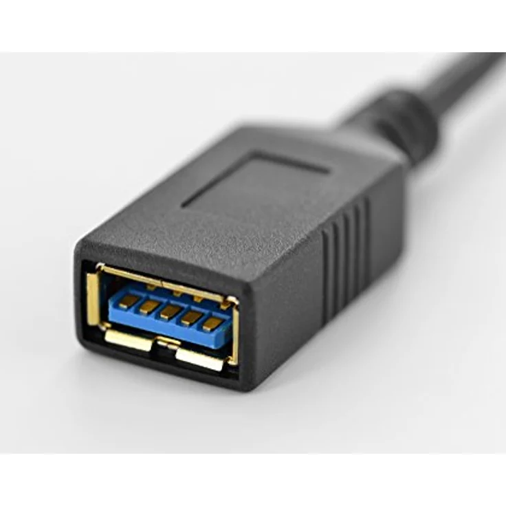 Assmann USB 3.1 OTG Adapterkabel C auf A Buchse 0,15m schwarz Datenübertragungen bis 5 Gbit/s - 10-mal schneller als USB 2.0 - 3A Stromversorgung, Typ C-Stecker beidseitig verwendbar - Anschluss 1: USB C, Stecker - Anschluss 2: USB A, Buchse - Doppelt ges - Preisvergleich – Bild 4