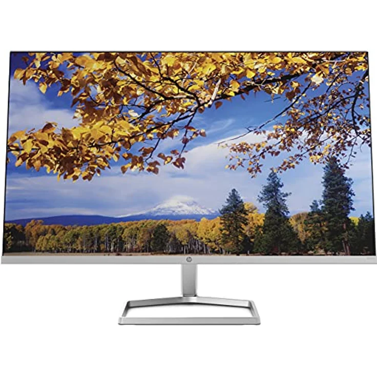 HP M27f Monitor - 27 Zoll Full HD IPS Display, 75Hz, 5ms Reaktionszeit, VGA, 2xHDMI, silber/schwarz – Bild 1