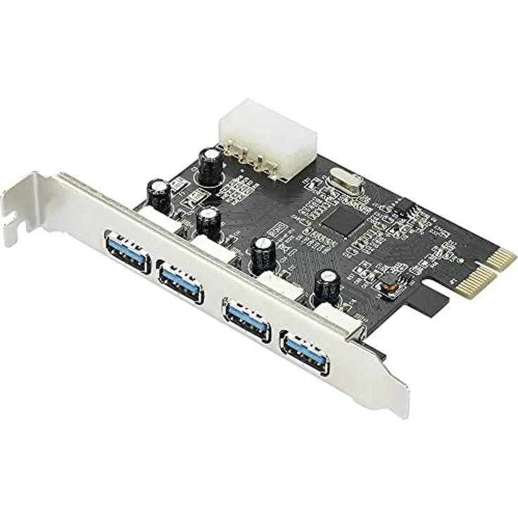 Renkforce 4 Port USB 3.2 Gen 1-Controllerkarte USB-A PCIe