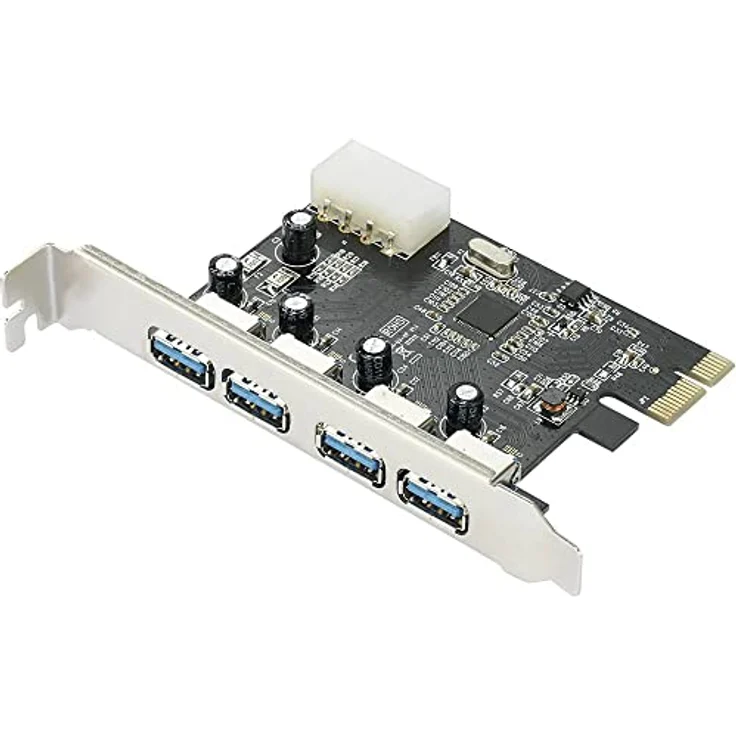 Renkforce 4 Port USB 3.2 Gen 1-Controllerkarte USB-A PCIe – Bild 1