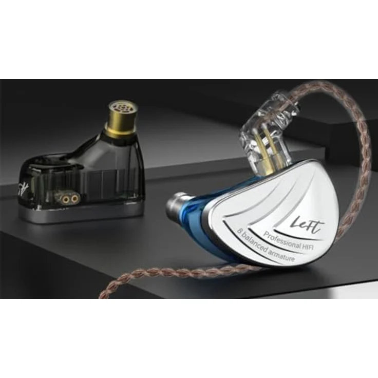KZ AS16 In-Ear Headset mit Mikrofon, 16 Balanced-Armature-Treiber, schwarze Ausführung – Bild 4