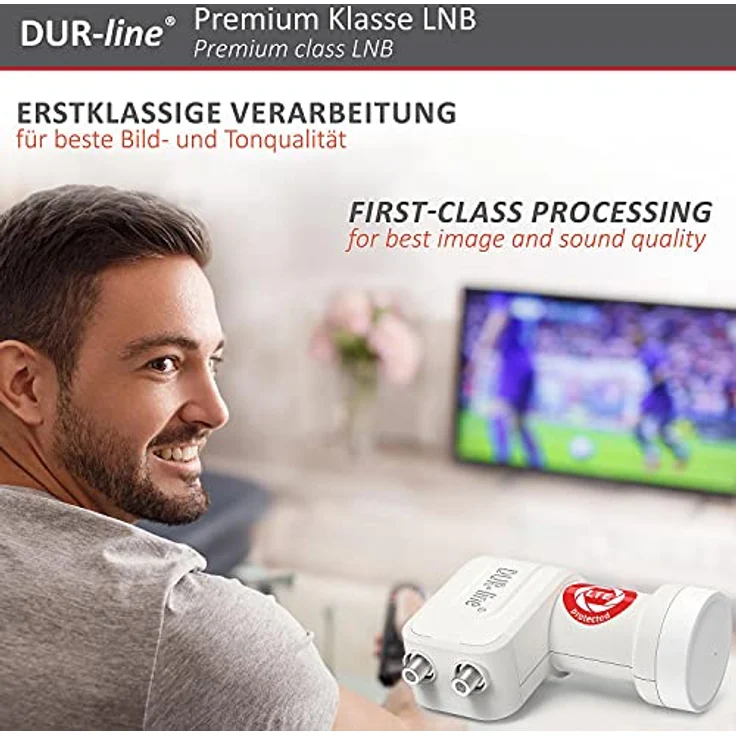 DUR-line +Ultra Twin LNB für bis zu 2 Teilnehmer white/weiß – Bild 5