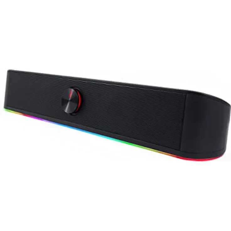 CoolBox DeepGaming Soundbar PC R200B - Gaming PC-Lautsprecher Stereo 2.0, 6 W RMS, Bluetooth 5.0, Schwarz