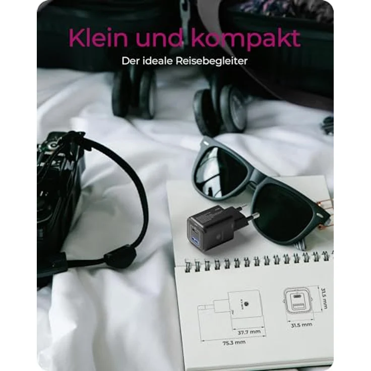 ICY BOX IB-PS1020-PD, Wandladegerät mit 20W Power Delivery, QC 3.0, USB-C & USB-A, kompakt und sicher für Reisen, Überhitzungs- und Überspannungsschutz – Bild 3