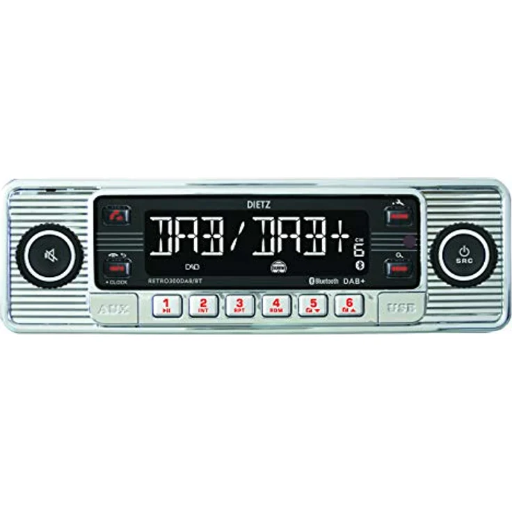 Dietz Retro Radio300DAB/BT, DAB+, BT, MP3, USB, RDS Chrom – Bild 2