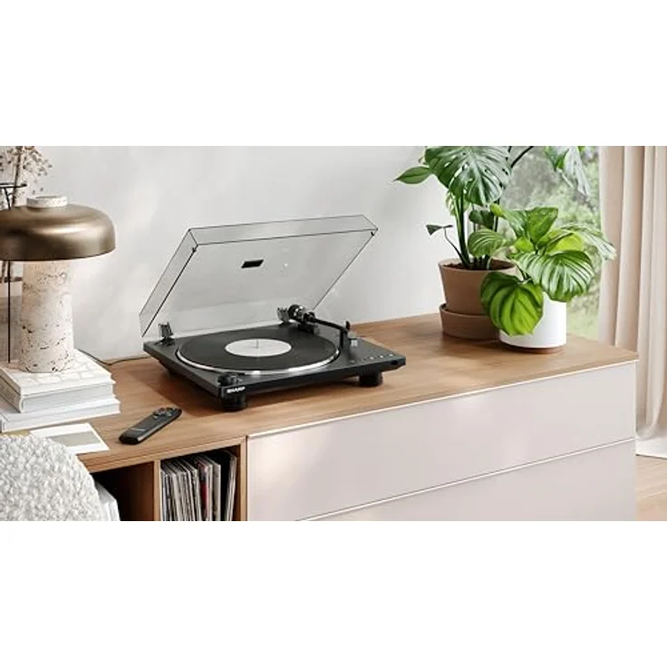 Sharp RP-TT100, Automatischer Plattenspieler mit Bluetooth 5.4 und USB-C Ausgang, mattschwarz – Bild 2