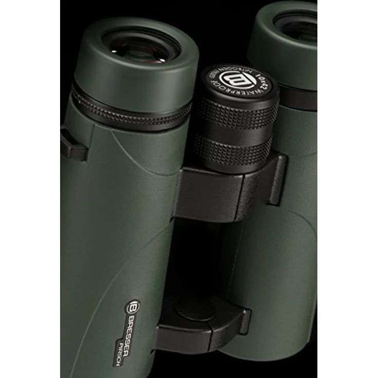 BRESSER Pirsch 10x42 Fernglas, Phasenvergütung, wasserdicht, BaK-4-Glas, Twist-up-Augenmuscheln – Bild 4