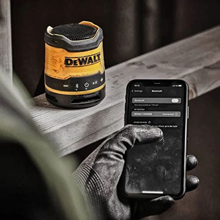 DeWalt DCR009 Kompakt-Bluetooth-Lautsprecher, wiederaufladbar über USB – Bild 5