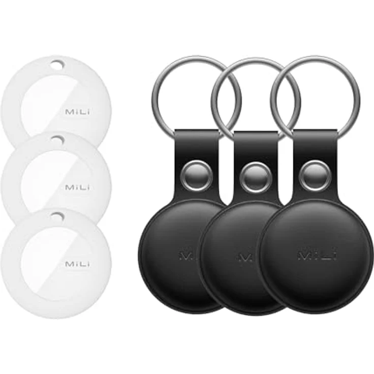 Mili MiTag (3 Pack), Apple MFi-zertifizierter Bluetooth-Finder, Schwarz und Weiß, wasserdicht IP67, auswechselbare Batterie – Bild 1
