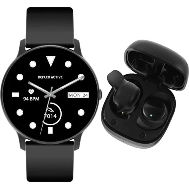 Reflex Active Series 36 Smart Calling Watch and Earbud Set, Herzfrequenzüberwachung, Sport- & Gesundheits-Tracking, IP68, für Männer – Bild 1