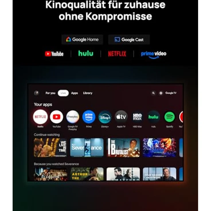 XGIMI Horizon 20 Pro Limited Edition 4K Heimkino Beamer, RGB Triple-Laser-Technologie, 4100 ISO-Lumen, 1 ms Reaktionszeit, voll integriertes Google TV – Bild 4