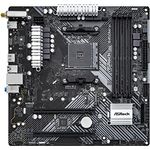 ASRock B450M/AC R2.0 AM4 AMD Promontory B450 Micro ATX Motherboard mit Ryzen 2000-5000 Unterstützung, HDMI & CrossFireX