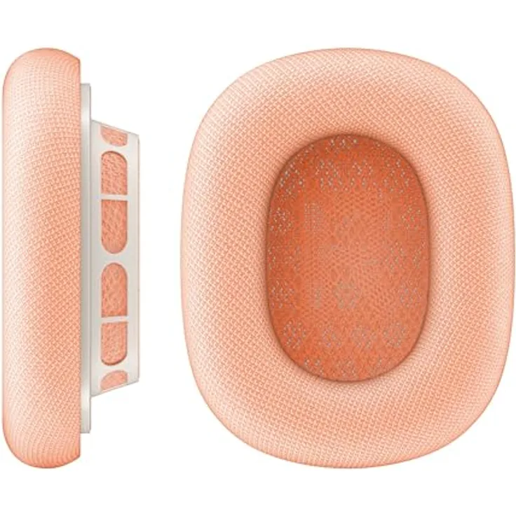 VONMÄHLEN Air Cushions für AirPods Max, Ersatz Ohrpolster mit magnetischer Befestigung, atmungsaktiv und schweißresistent, orange
