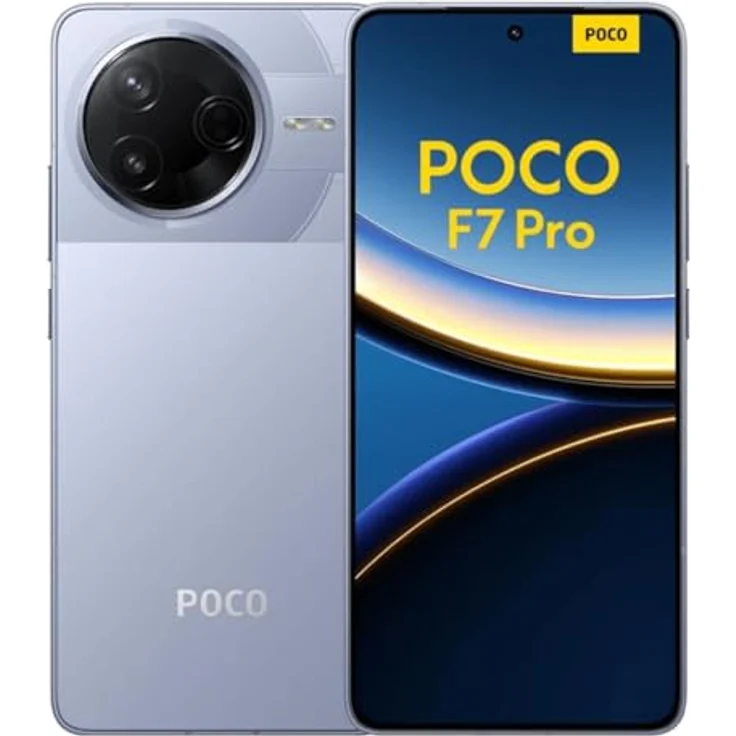 Xiaomi POCO F7 Pro 5G, Smartphone mit 12GB RAM, 512GB Speicher, 6,67 Zoll AMOLED-Display, 50 MP Kamera, Dual-SIM, blau – Bild 1