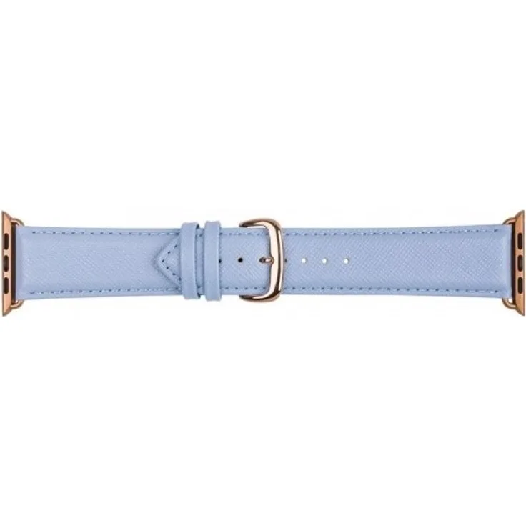 dbramante1928 Madrid - Watch Strap 38/40mm (40 mm, Leder), Uhrenarmband, Blau