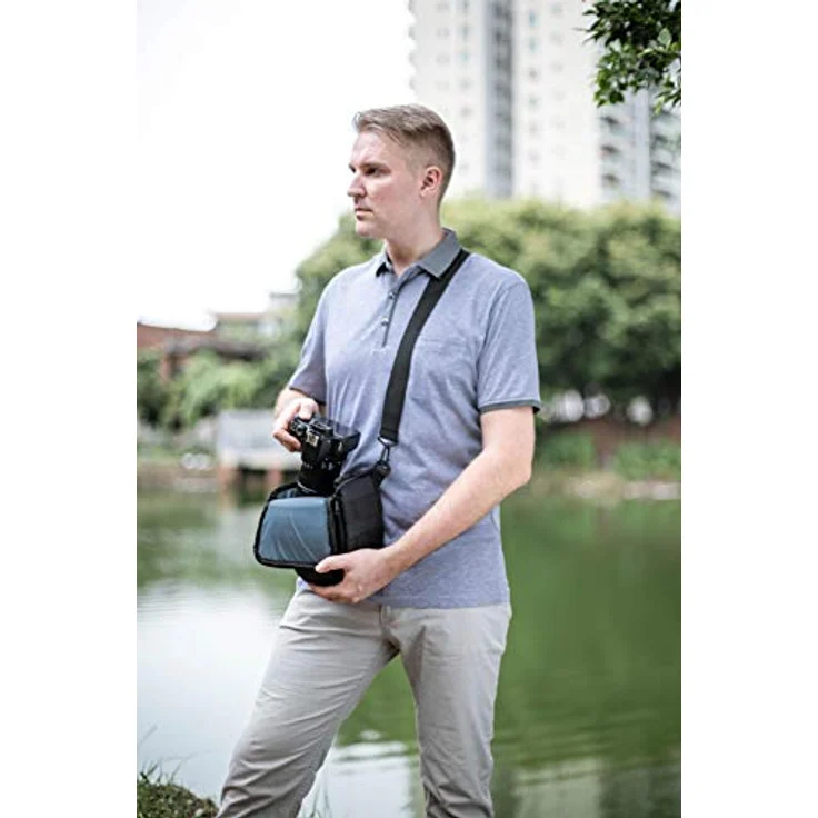 Bodyguard Colttasche Fototasche Spiegelreflex Colt Easy schwarz für Nikon D800 D3500 D5300 D5600 D7500 Canon EOS 2000D 4000D 750D 200D 77D 80D Kameratasche Spiegelreflexkamera – Bild 5