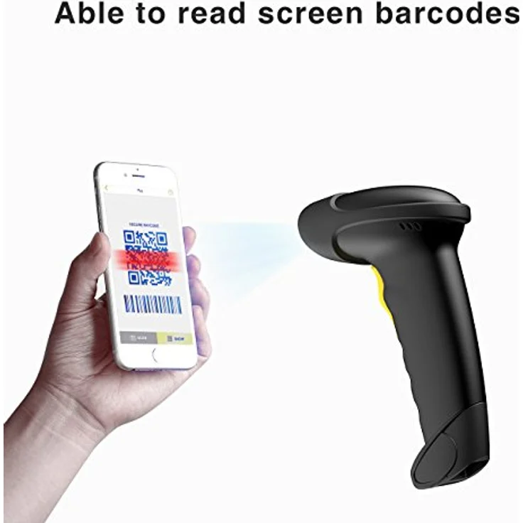 Inateck BCST-50, 2D Barcode Scanner Wireless mit Bluetooth, 2000 mAh Akku für 30 Tage Dauerbetrieb, 1D/2D Code- und Datamatrix-Erkennung, inkl. 2.4G-Adapter – Bild 3